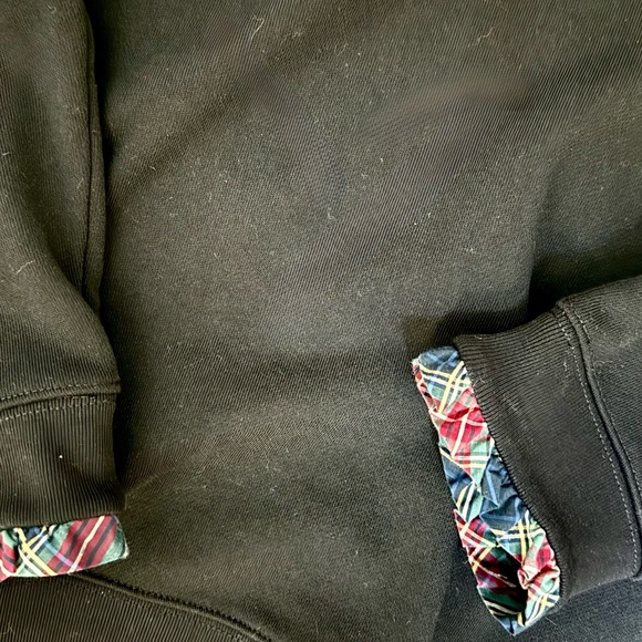 J. Crew Ruffle Trim Cotton Black cotton Top-L - Picture 5 of 6